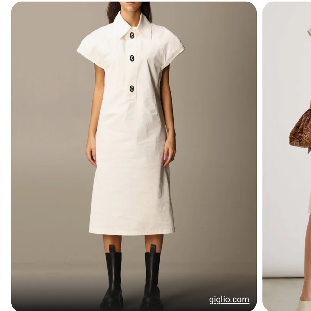 BOTTEGA VENETA SPRING 2020 BRAND NEW WITH TAGS TOILE DRESS IN WHITE